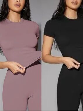 round neck t-shirt set